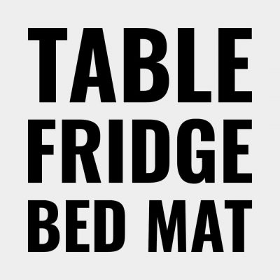 Table Fridge BedMat